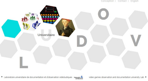 Logo du Laboratoire universitaire de documentation et d'observation vidéoludiques (LUDOVZ0